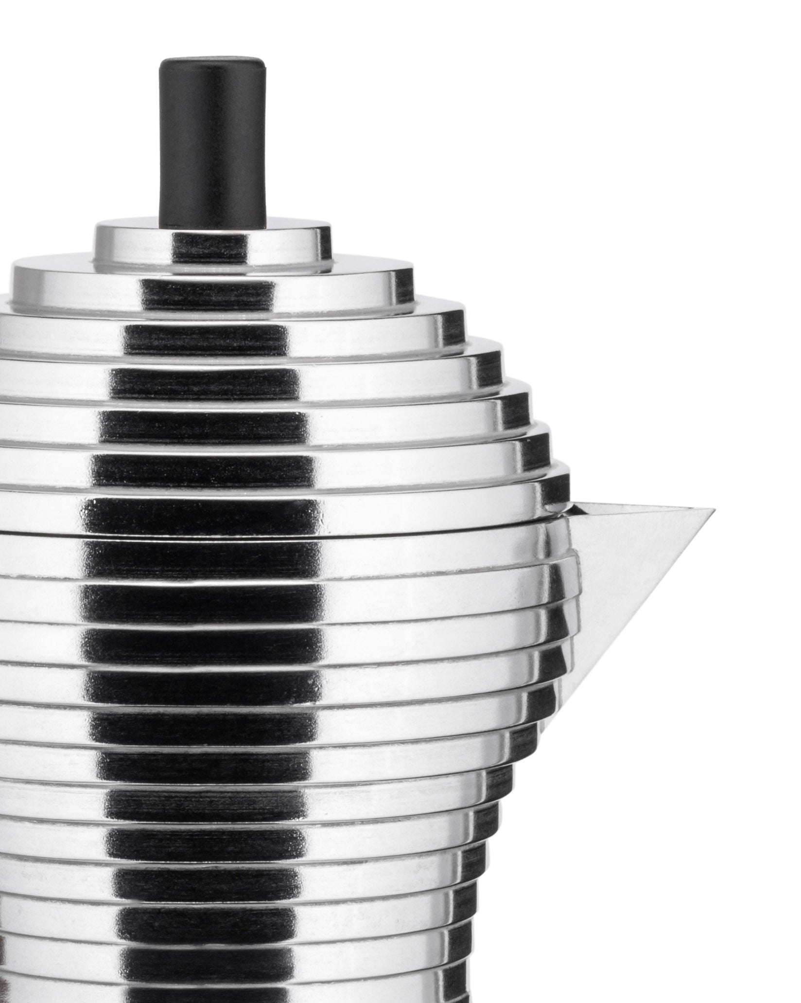 Alessi Pulcina Moka Pot 3 Fincan – Siyah – görsel 3