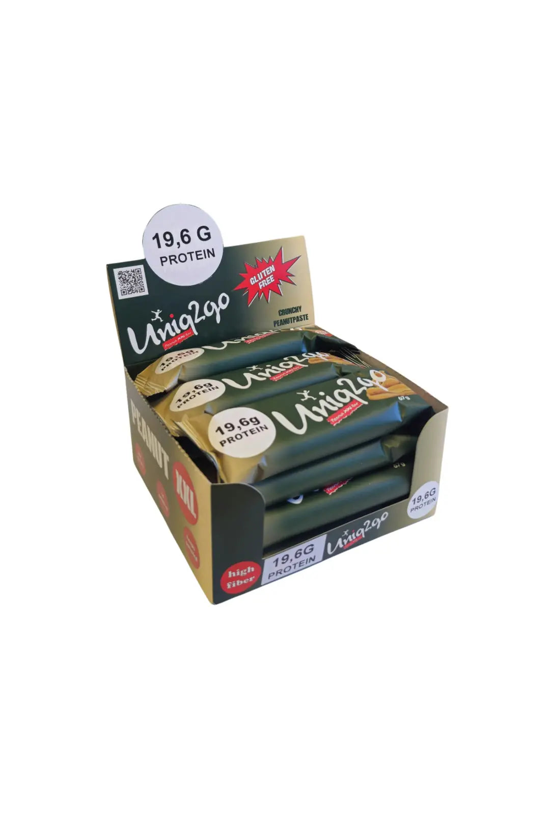 Uniq2go Peanut XXL Fıstık Ezmeli 67 gr 12'li Protein Bar
