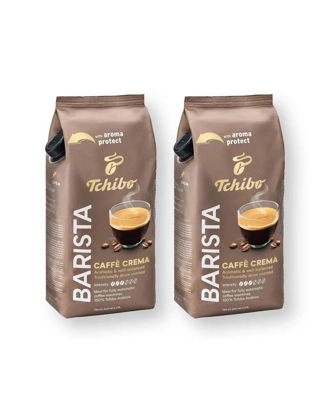 Tchibo Barista Caffe Crema Çekirdek Kahve 1 kg 2 Adet