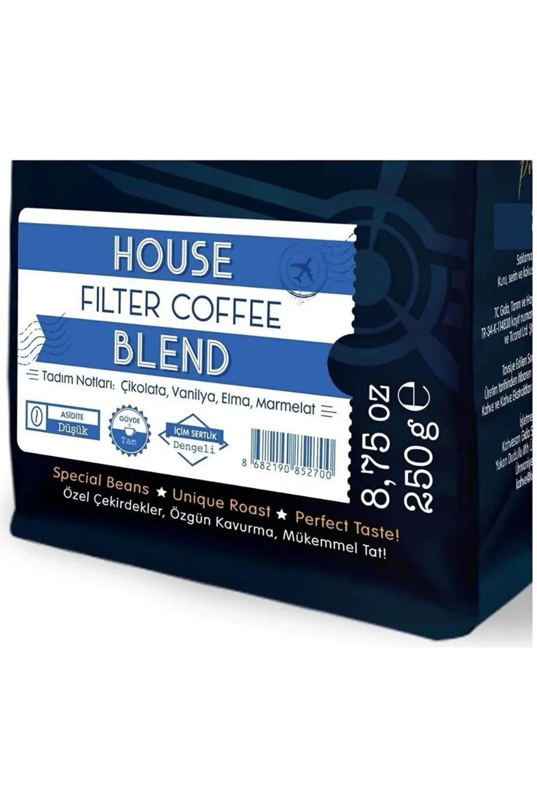 House Blend Filtre Kahve (Çekirdek Kahve) 250 g