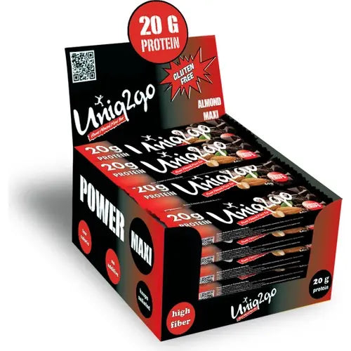Uniq2go Power Bademli Maxi 65 gr 12'li Protein Bar