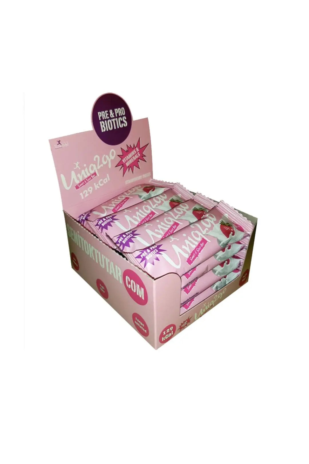 Uniq2go Tatlı Ekşi Pre-probiyotik Protein Bar 38 gr 16 Adet