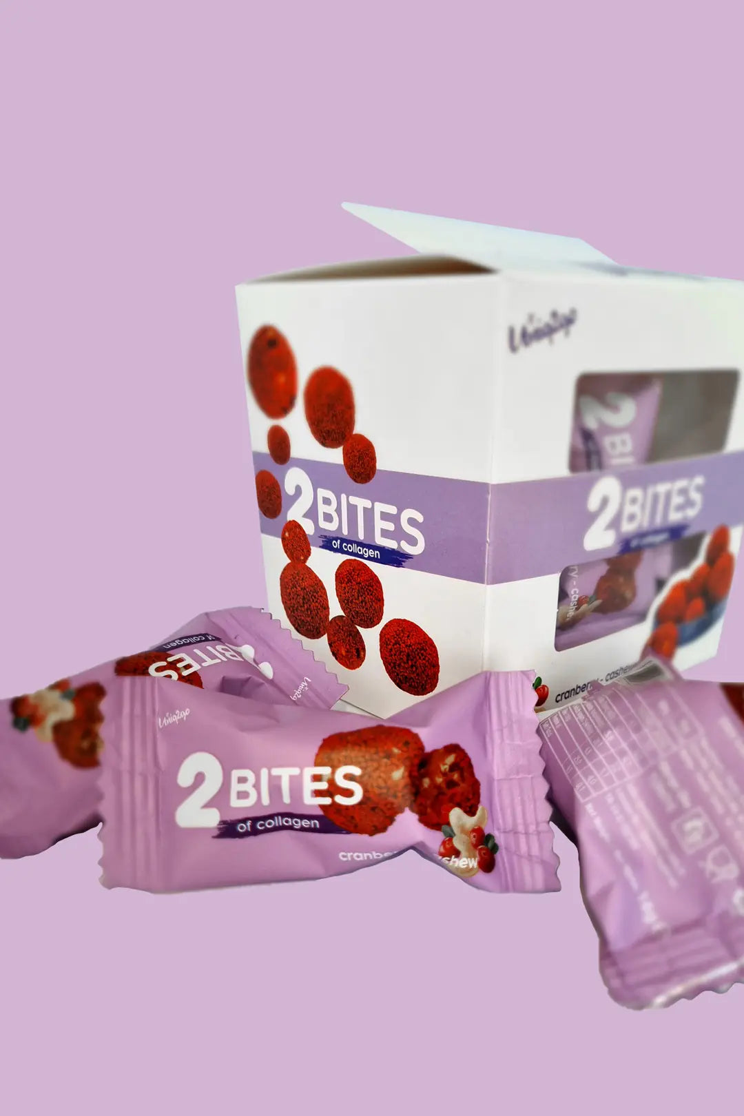 Uniq2go 2 Bites Kolajen Protein Topu 10x16 g