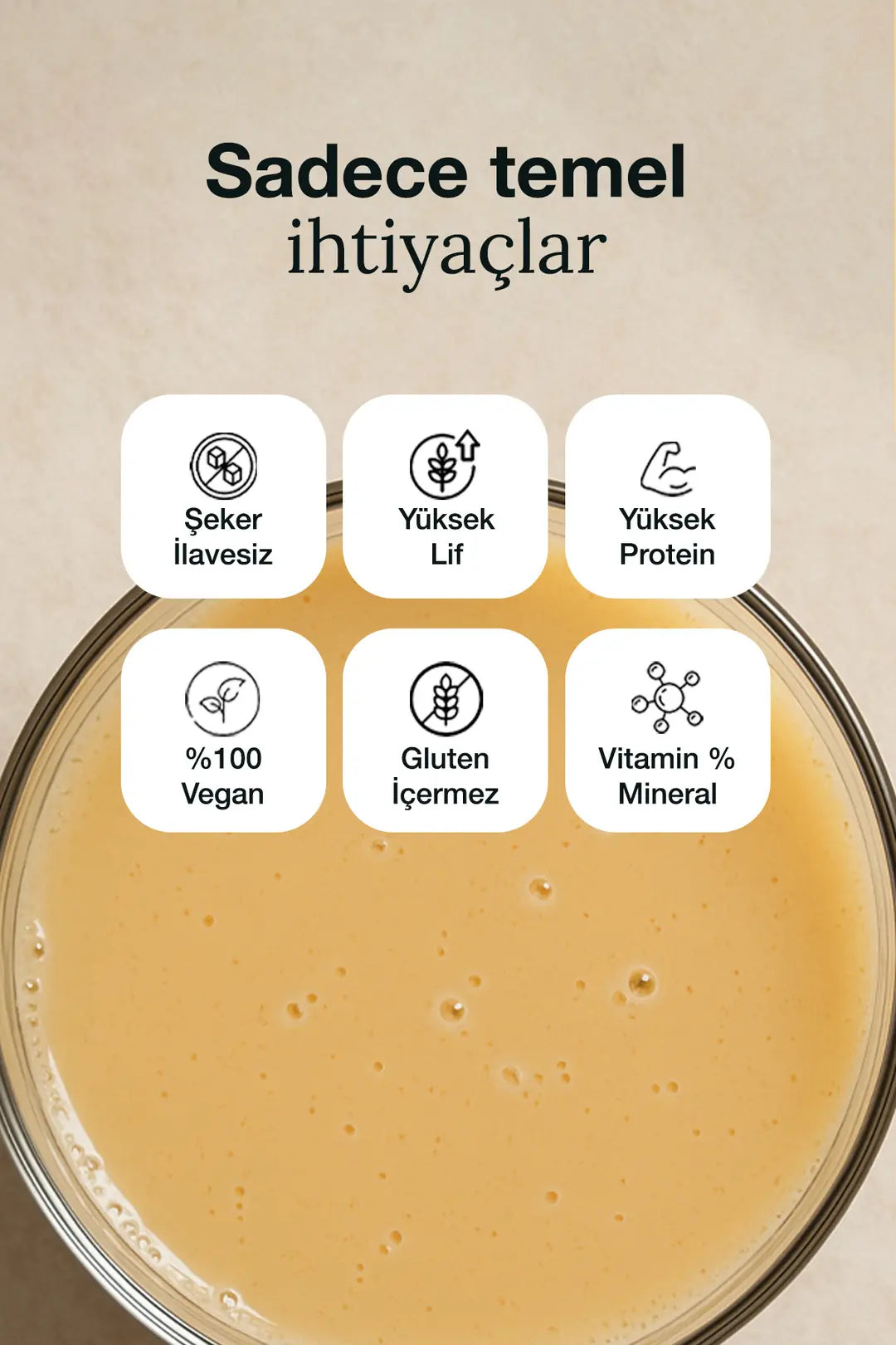 Bahs Proteinli Öğün Tozu - Caramel Latte 600gr - 10 Servis