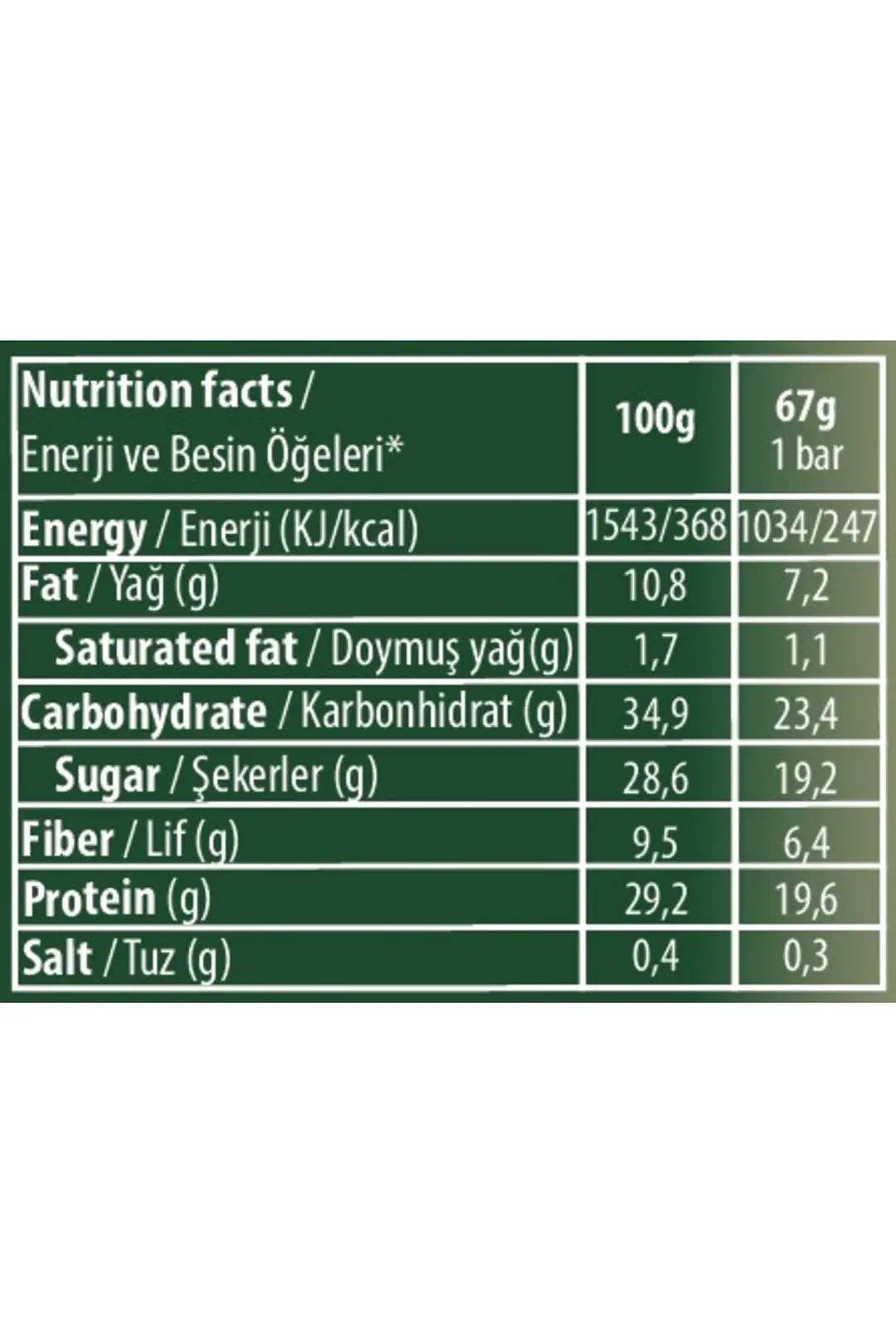 Uniq2go Peanut XXL Fıstık Ezmeli 67 gr 12'li Protein Bar
